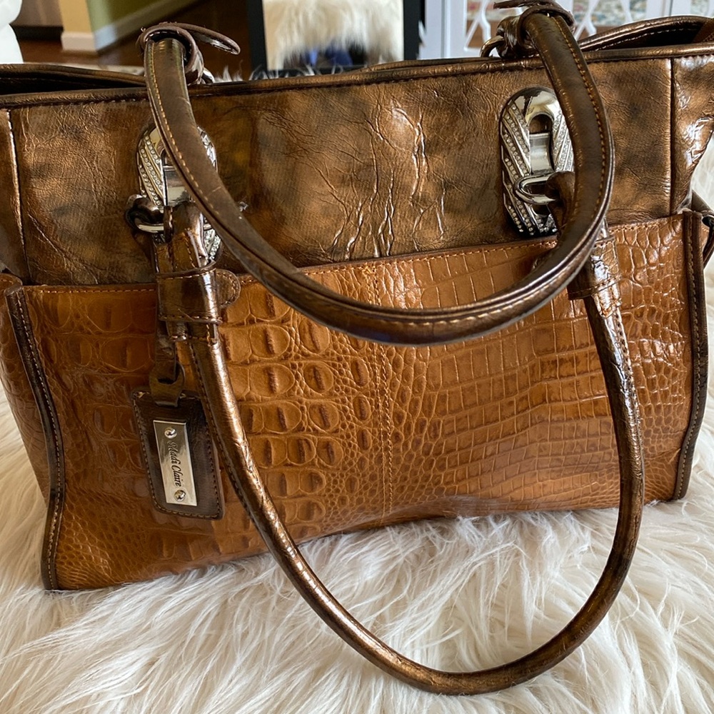 MADI CLAIRE crocodile purse
